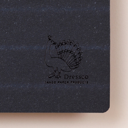 ペーパーノートブック　ロゴのエンボス｜ Dressco（ドレスコ）　竹尾のオリジナルステーショナリー