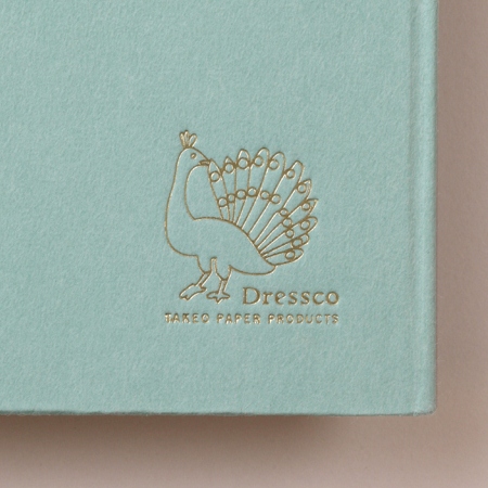 ペーパーノートブック　ロゴの箔押し　｜ Dressco（ドレスコ）　竹尾のオリジナルステーショナリー