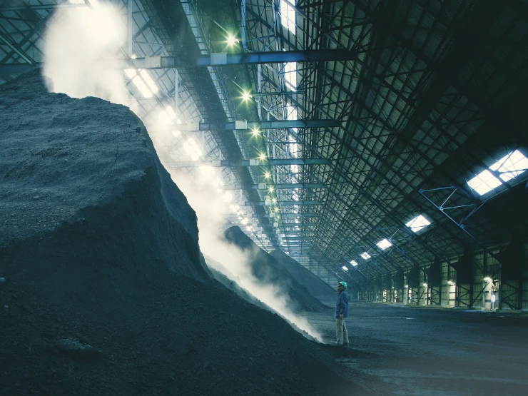 三菱製紙 八戸工場<br>貯炭場