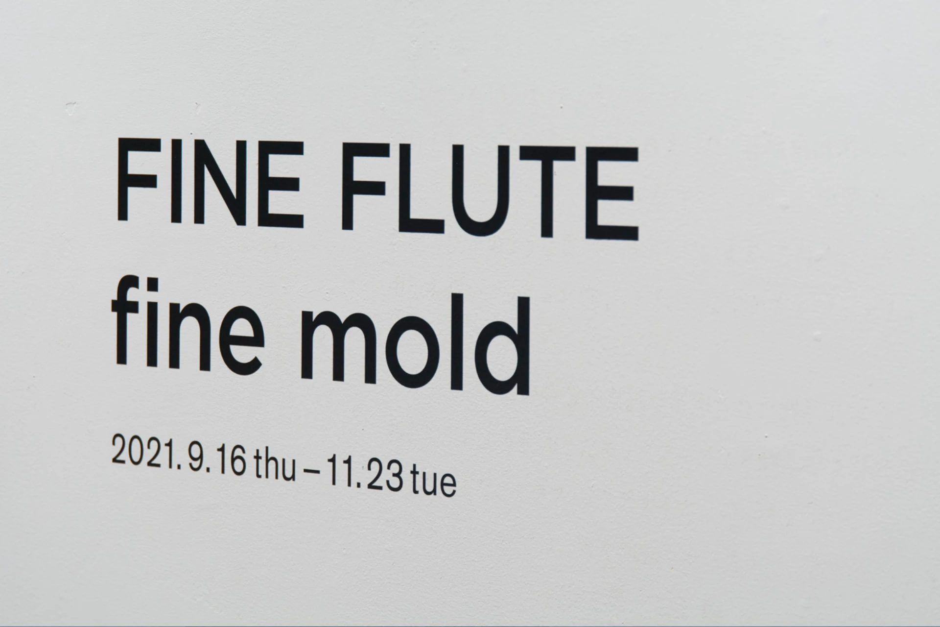 FINE FLUTE / fine mold