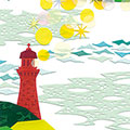 竹尾バナーカレンダー2022　灯台の光と海