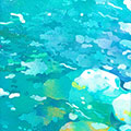 竹尾バナーカレンダー2022　碧い水